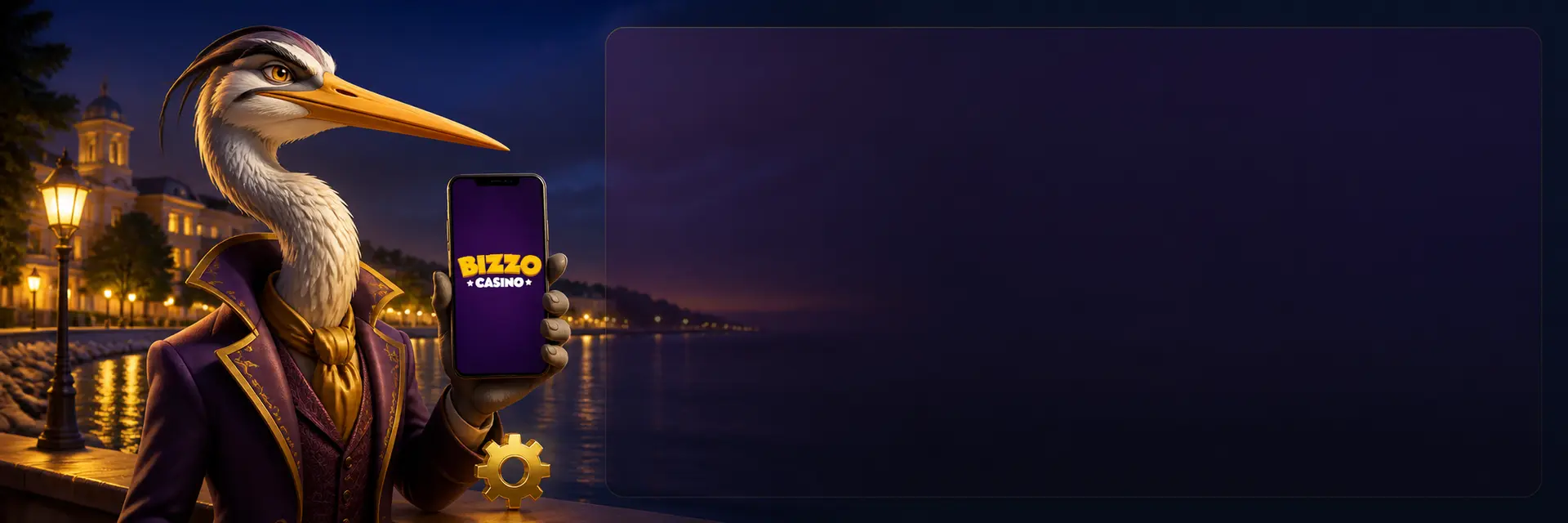 Szürke gém és Bizzo Casino logós telefon – iOS beállítás